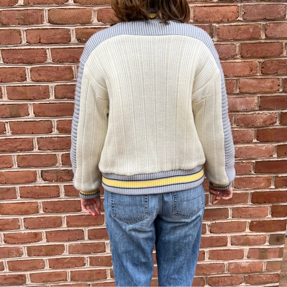 Retro Knit varsity/bomber jacket. size medium, unisex. Vintage - Picture 12 of 13